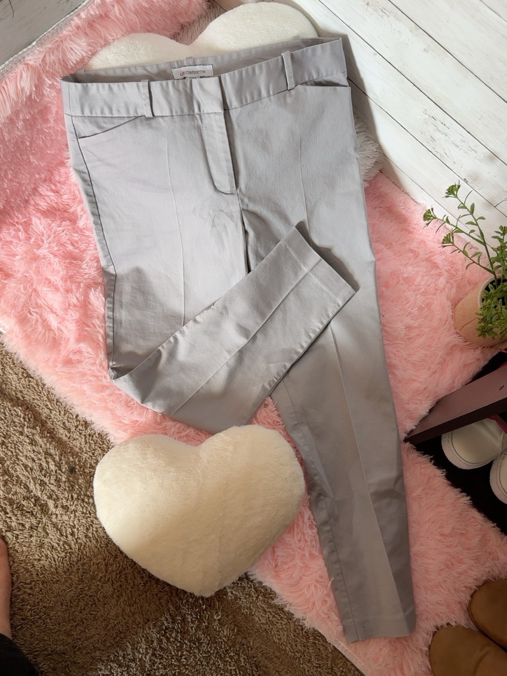 Liz Claiborne Emma Gray Dress Pants Size 6